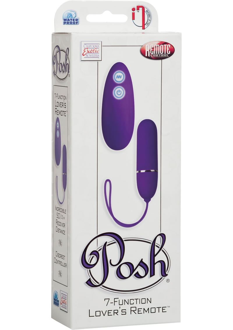 Posh 7 Function Lovers Remote Bullet Purple
