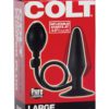 Colt Large Pumper Plug Silicone Inflatable Butt Plug Black