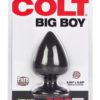 Colt Big Boy Silicone Anal Plug Black 3.25 Inch