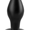 Anal Fantasy Collection Large Silicone Plug Black 4.25 Inch