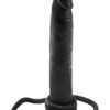 Anal Fantasy Collection Double Trouble Strap On Cockring Black 5.3 Inch