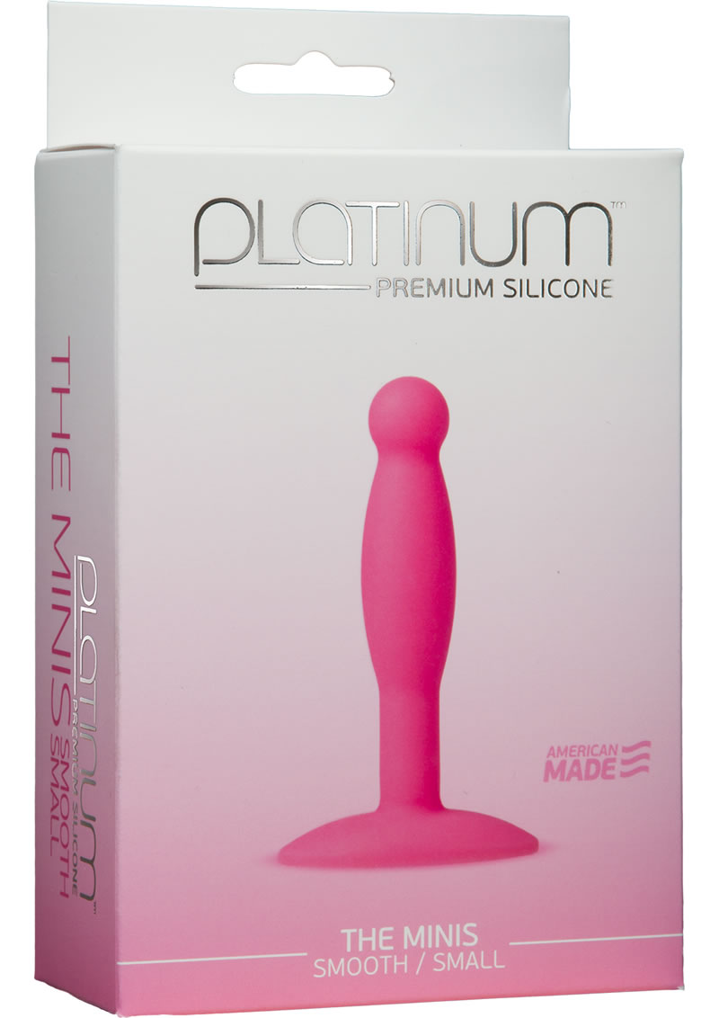 Platinum Premium Silicone The Minis Small Anal Plug Pink 3 Inch