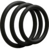 Optimale 3 Silicone C-Ring Set Thin Black