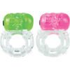 Color Pop Big O Silicone Vibrating Cockring Waterproof Assorted Colors