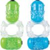 Color Pop Big O 2 Silicone Double Vibe Cockring Waterproof Assorted Colors