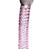 Icicles No 53 Textured Glass Probe Pink 6.75 Inch