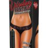 Hustler Toys Vibrating Panties Lace Thong With Hidden Vibe Pocket Black Small/Medium