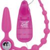 Booty Call Booty Double Dare Silicone Wired Remote Control Anal Probe With Beads Pink