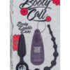 Booty Call Booty Double Dare Silicone Wired Remote Control Anal Probe With Beads Black