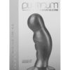 Platinum Premium Silicone The P-Plug Anal Plug Prostate Massager Charcoal