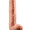 Real Feel Deluxe No 7 Wallbanger Vibrating Dildo Waterproof Flesh 9 Inch