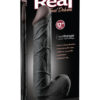 Real Feel Deluxe No 12 Wallbanger Vibrating Dildo Waterproof Black 12 Inch