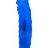 Jelly Caribbean Number 5 Realistic Vibrator Waterproof Blue 9 Inch