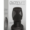 Platinum Premium Silicone The Stretch Silicone Anal Plug Medium Black 4.2 Inch