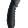 Mack Tuff Ribbed Vibrating Silicone Penis Vibrator Black 5 Inch