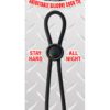 Mack Tuff Adjustable Silicone Cock Tie Black