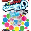 Color Pop Quickie Screaming O Plus Vibrating Ring Silicone Cockring Blue