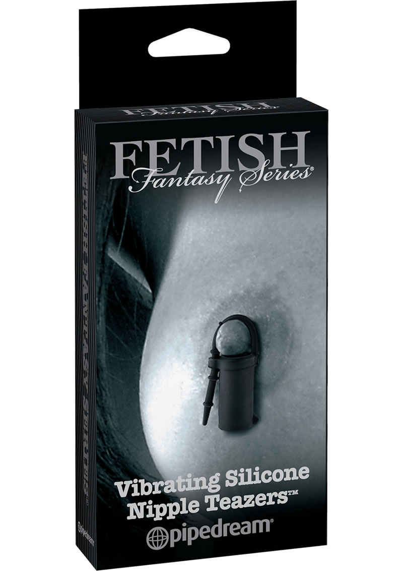 Fetish Fantasy Series Limited Edition Vibrating Silicone Nipple Teazers Black