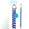 Glas Blue Spiral Glass Dildo