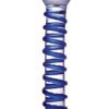 Glas Blue Spiral Glass Dildo