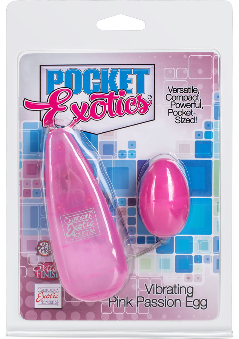 Pocket Exotics Vibrating Egg Pink Passion 2 Inch
