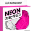 Neon Furry Cuffs Pink