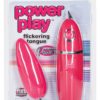 Power Play Flickering Tongue Silicone Massager Waterproof Pink 4 Inch