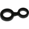 8 Ball Silicone Cock And Ball Ring Black