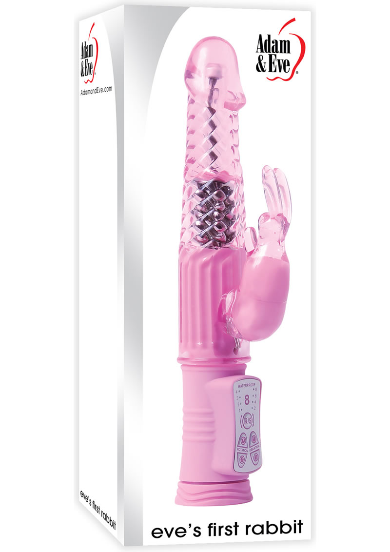 Adam and Eve Eve`s First Rabbit Waterproof Pink 9 Inch
