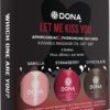 Dona Let Me Kiss You Pheromone Infused Kissable Massage Oil Gift Set 3Each 1 Ounce Bottle