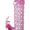Fantasy Xtensions Vibrating Couples Cock Cage Waterproof Pink 6.25 Inch