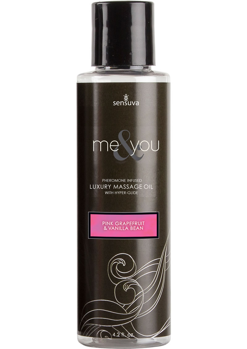 Me And You Pheromone Infused Luxury Massage Oil Pink Grapefruit Vanilla Bean 4.2 Ounce