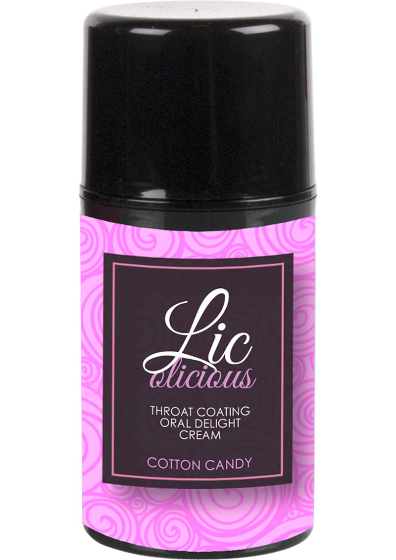 Licolicious Throat Coating Oral Delight Cream Cotton Candy 4.2 Ounce