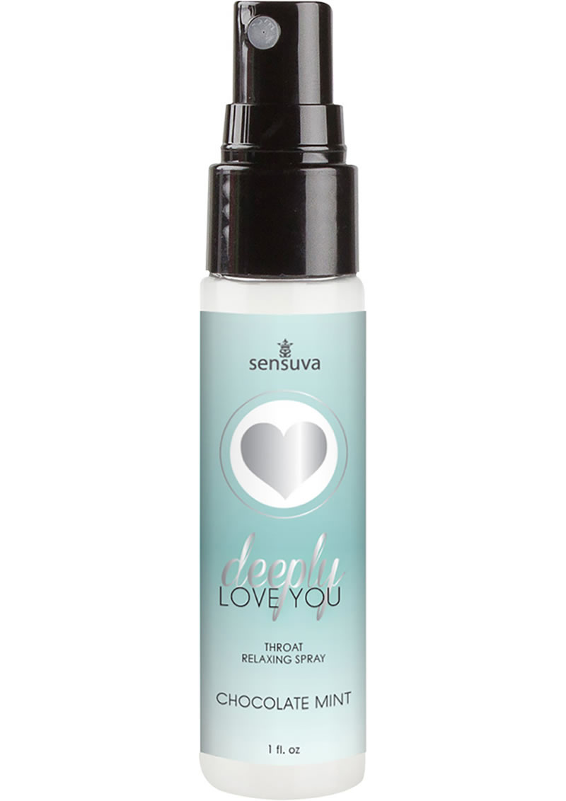 Deeply Love You Throat Relaxing Spray Chocolate Mint 1 Ounce Spray