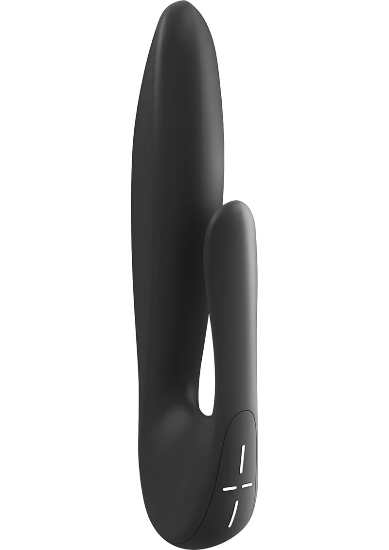 OVO J2 Silicone Rechargeable Dual Vibe Rabbit Waterproof Black