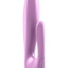 OVO J2 Silicone Rechargeable Dual Vibe Rabbit Waterproof Rose