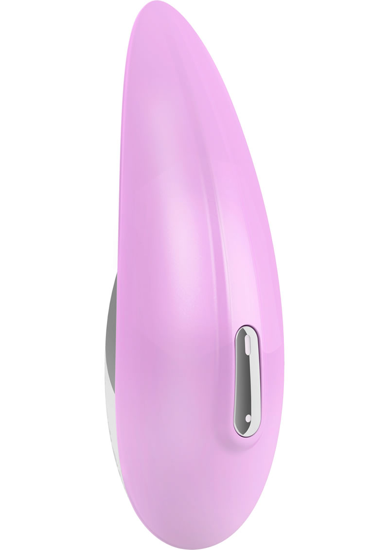 OVO S1 Silicone Rechargeable Lay On Massager Waterproof Rose And Chrome