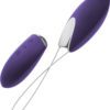 Ovo R1 Silicone Rechargeable Bullet With Wireless Remote Showerproof Purple And Chrome