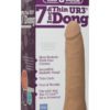 Vac U Lock UR3 Thin Realistic Cock Attachment Brown 7.5 Inch