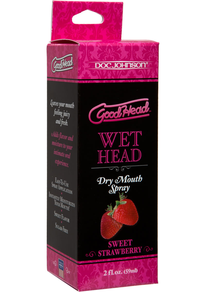 Goodhead Wet Head Dry Mouth Spray Sweet Strawberry 2 Ounce