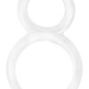 Ofinity Super Stretchy Double Silicone Cockring Waterproof Clear