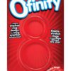 Ofinity Super Stretchy Double Silicone Cockring Waterproof Red