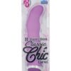 8 Function Classic Chic Curve Vibrator Waterproof Purple 4.25 Inch