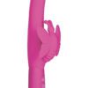 Posh 10 Function Silicone Fluttering Butterfly Dual Motor Vibe Waterproof Pink 4.5 inch
