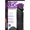 Vac U Lock Codeblack UR3 Realistic Cock With Balls Attachment Black 8 Inch