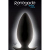 Renegade Spade Silicone Anal Plug Large Black