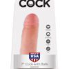 King Cock Realistic Dildo With Balls Flesh 7 Inch