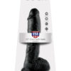 King Cock Realistic Dildo With Balls Black 10 Inch