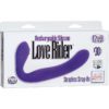 Love Rider Rechargeable Silicone Strapless Strap On Waterproof Purple 7.75 Inch