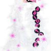 Flashing Party Feather Boa Bride To Be White 6 Foot